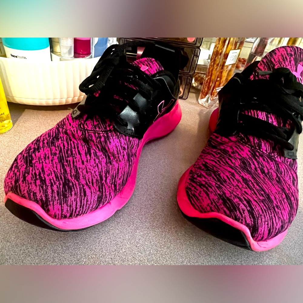 Under Armour Pink and Black Women's Sneakers - Picture 2 of 5
